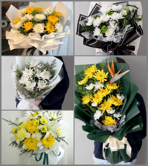 上海奉贤区金汇镇墩头村白事花束代送